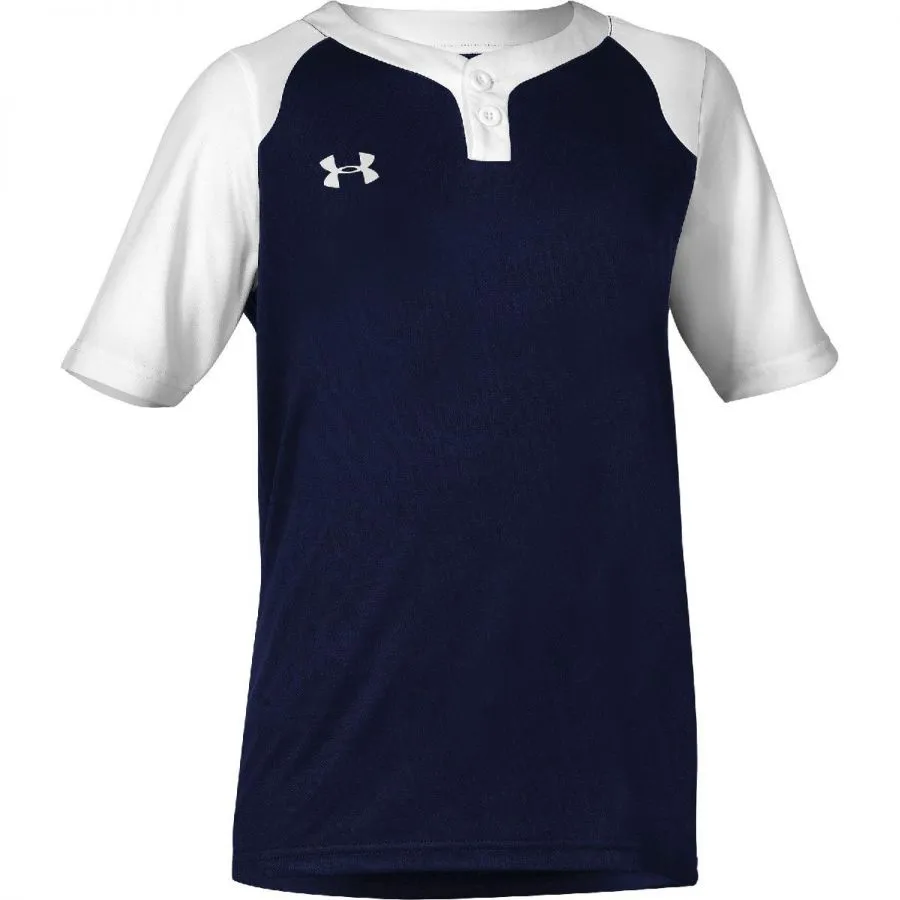 Under Armour Mens Next 2-Button Baseball Jersey