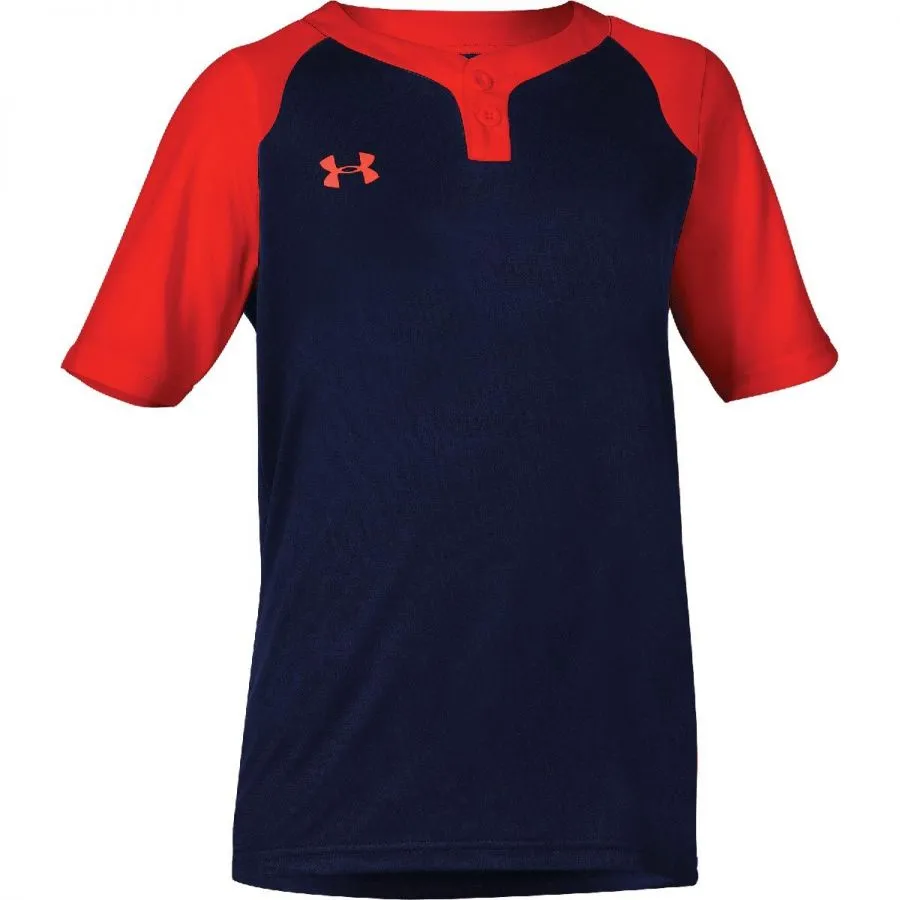 Under Armour Mens Next 2-Button Baseball Jersey