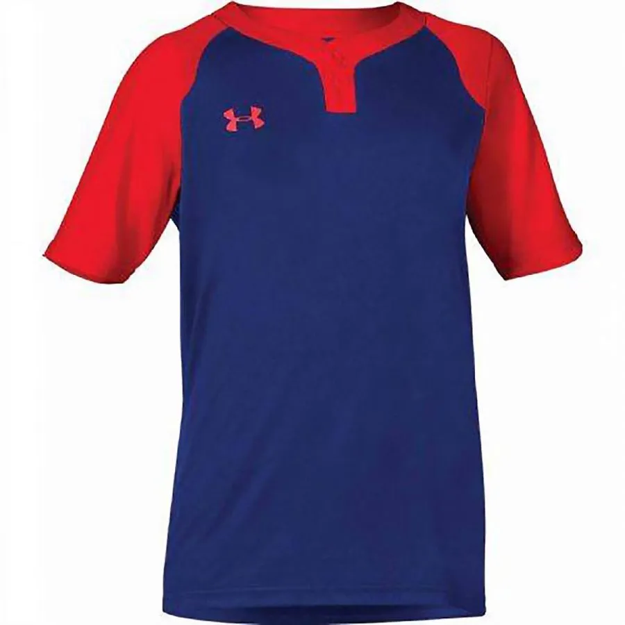 Under Armour Mens Next 2-Button Baseball Jersey