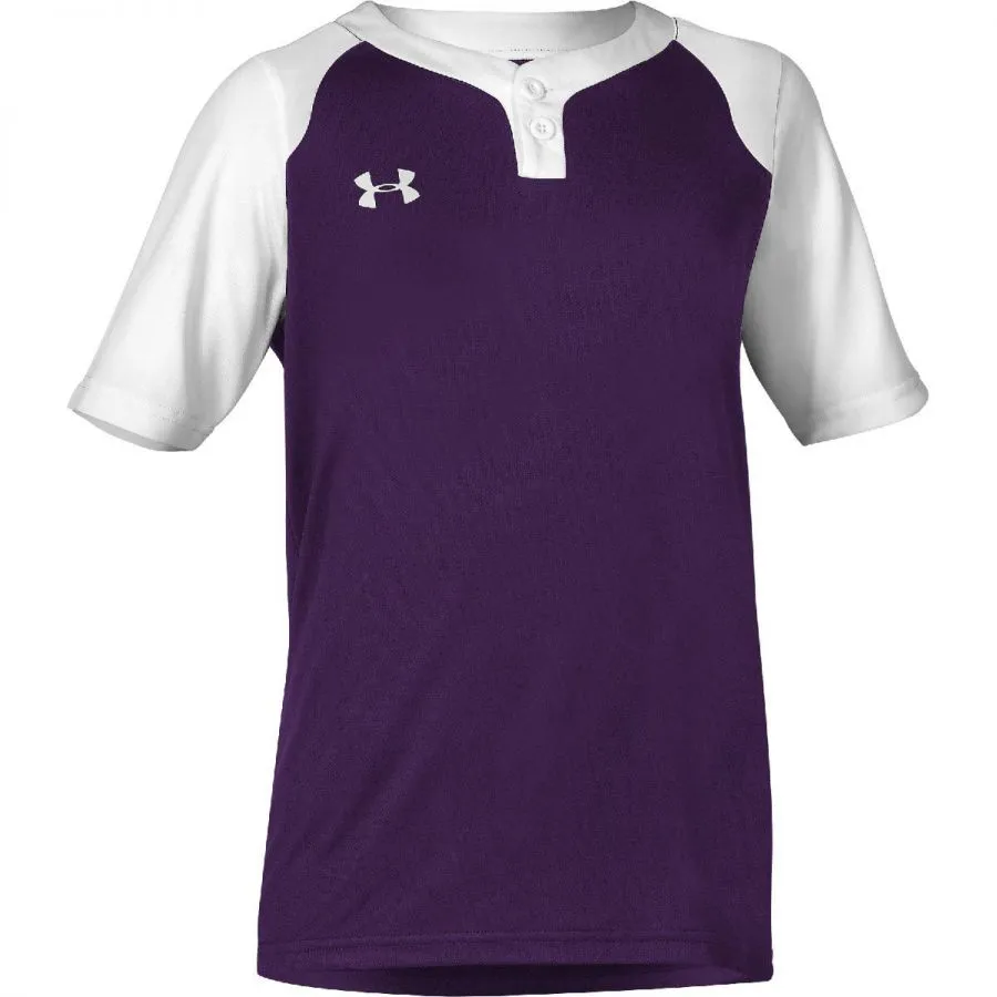 Under Armour Mens Next 2-Button Baseball Jersey