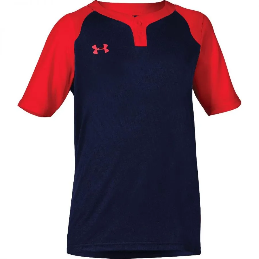 Under Armour Mens Next 2-Button Baseball Jersey