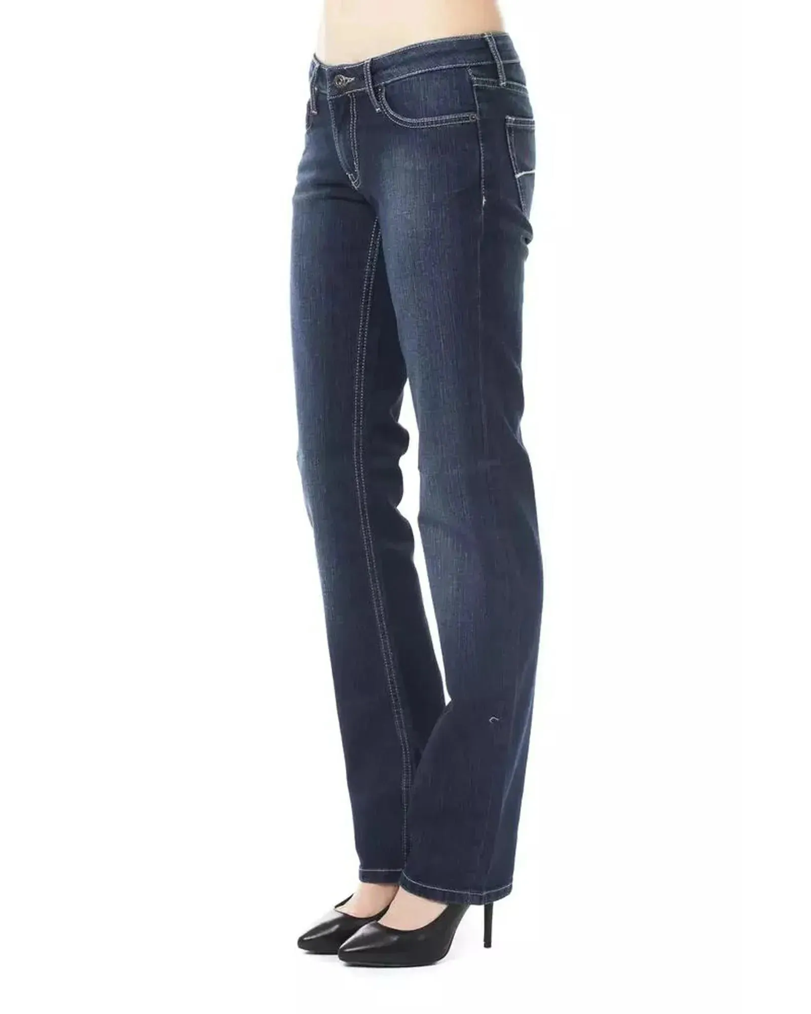 Ungaro Fever Women's Blue Cotton Jeans & Pant - W28 US