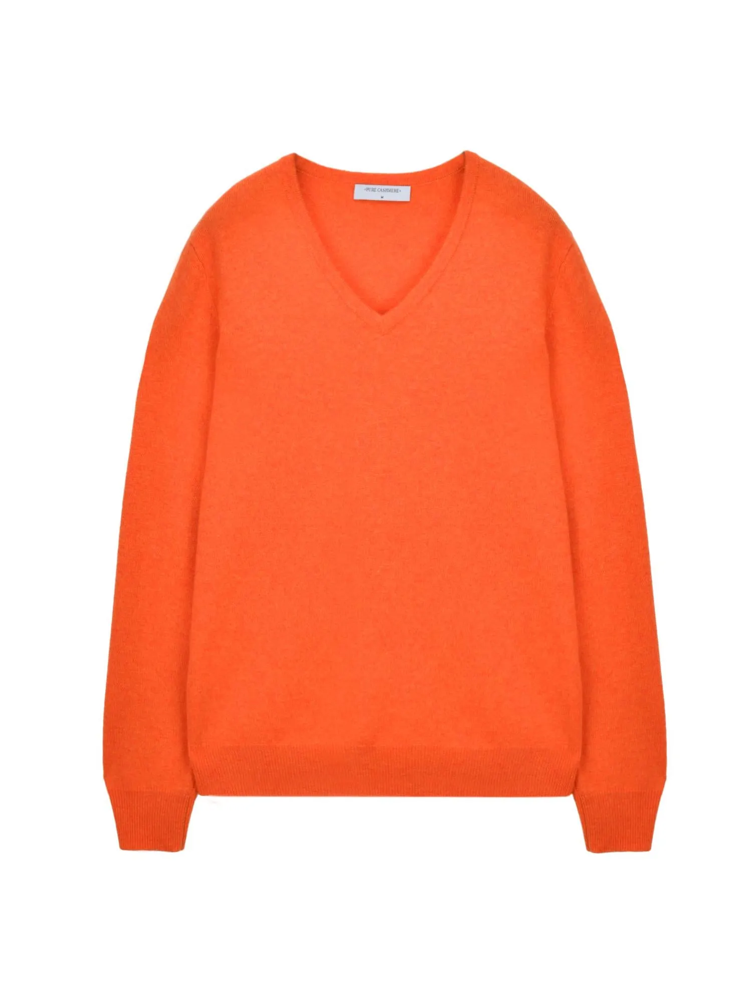 V Neck Sweater_Orange