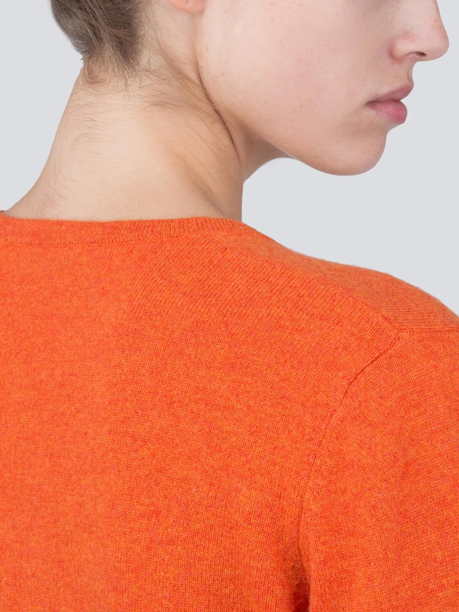 V Neck Sweater_Orange