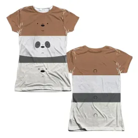 We Bare Bears Bear Stack Juniors Sublimation Allover Print T-Shirt